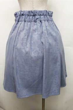 画像2: axes femme / スエード調花柄スカート  ブルー S-26-03-15-063-AX-SK-HR-ZS