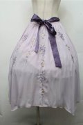 axes femme / フラワー刺繍イレヘムスカート  ラベンダー S-26-03-15-065-AX-SK-HR-ZS