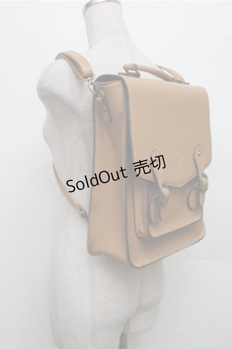 画像1: axes femme / コバ配色サッチェルバッグ  キャメル S-26-03-15-012-AX-BG-HR-ZS (1)