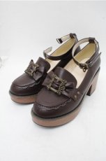 画像1: axes femme POETIQUE / クラシカルバックルローファー M ブラウン S-26-03-15-014-AX-SH-HR-ZS (1)