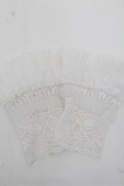 画像2: axes femme / レースフリルお袖留め  白 S-26-03-15-002-AX-AC-AS-ZS