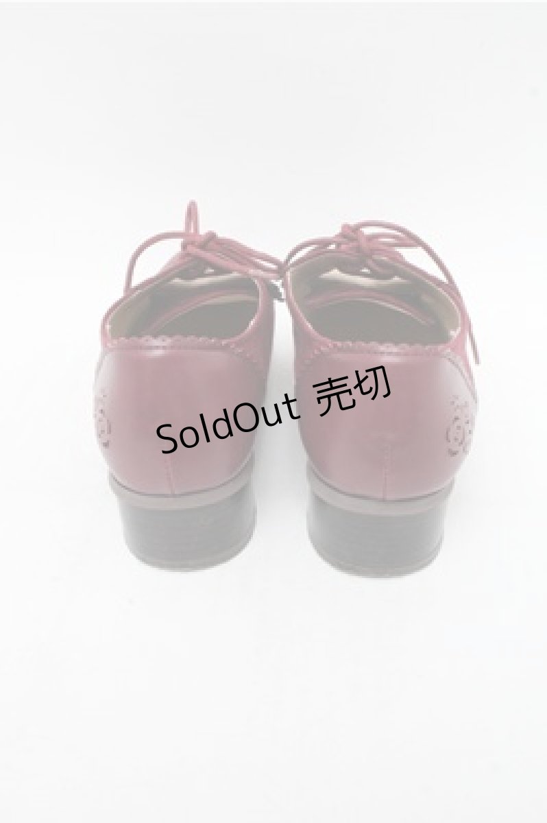 画像3: axes femme / 配色スエードオックスフォード M ワイン S-26-03-15-017-AX-SH-HR-ZS (3)