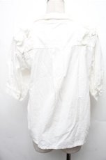 画像2: axes femme / フリルブラウス  白 S-26-03-15-019-AX-BL-HR-ZS (2)