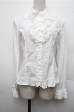 画像1: Angelic Pretty / お嬢様のパール襟ブラウス  白 S-26-03-15-020-AP-BL-AS-ZS (1)