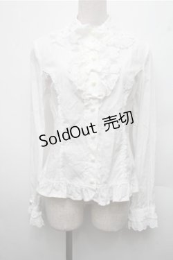 画像1: Angelic Pretty / お嬢様のパール襟ブラウス  白 S-26-03-15-020-AP-BL-AS-ZS