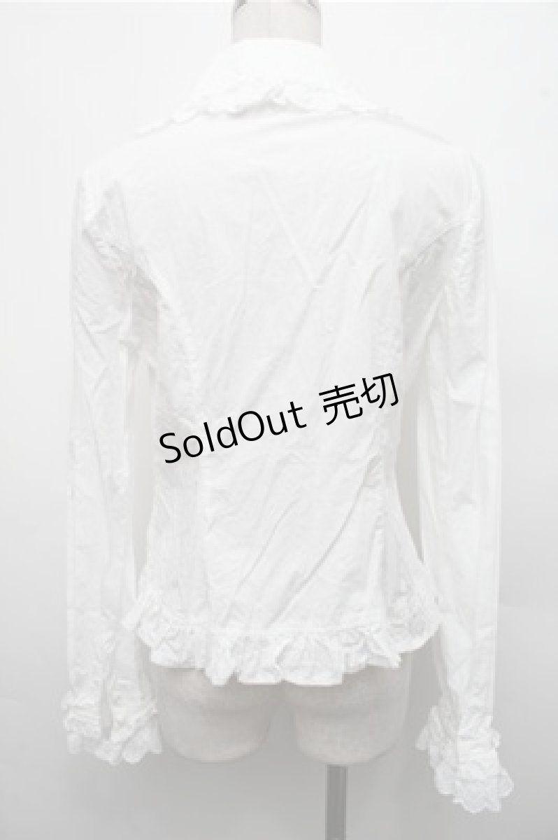 画像2: Angelic Pretty / お嬢様のパール襟ブラウス  白 S-26-03-15-020-AP-BL-AS-ZS (2)