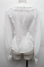 画像2: Angelic Pretty / ギャザーレースカラーブラウス  白 S-26-03-15-021-AP-BL-AS-ZS (2)