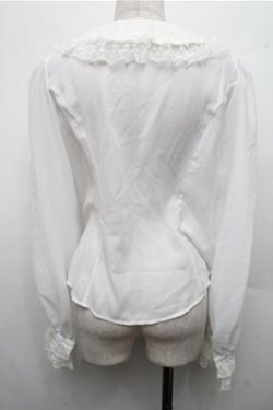 画像2: Angelic Pretty / ギャザーレースカラーブラウス  白 S-26-03-15-021-AP-BL-AS-ZS