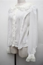 画像3: Angelic Pretty / ギャザーレースカラーブラウス  白 S-26-03-15-021-AP-BL-AS-ZS (3)