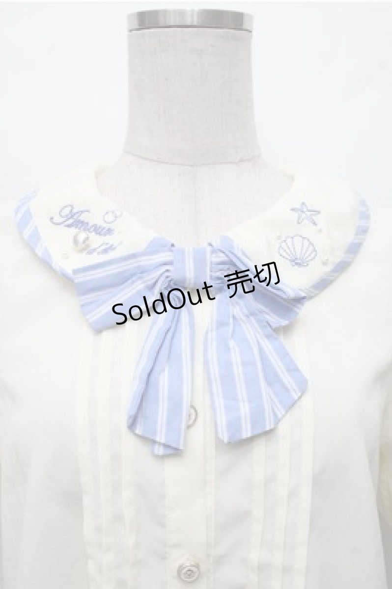 画像3: axes femme POETIQUE / パイピングデザインブラウス  アイボリー S-26-03-15-024-AX-BL-HR-ZS (3)