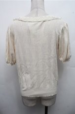 画像2: axes femme / クロス編みニットプルオーバー  アイボリー S-26-03-15-028-AX-TO-HR-ZS (2)