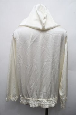 画像2: Ank Rouge / ローズ刺繍サテンパーカー  オフ S-26-03-15-030-CA-TO-AS-ZS