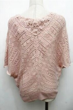 画像2: PINK HOUSE / お花モチーフニット  ピンク S-26-03-15-031-LO-TO-AS-ZS