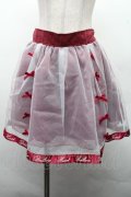 LIZ LISA / オーガンジーリボンスカート  ワイン S-26-03-17-055-LO-SK-AS-ZS