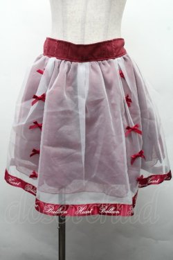 画像1: LIZ LISA / オーガンジーリボンスカート  ワイン S-26-03-17-055-LO-SK-AS-ZS