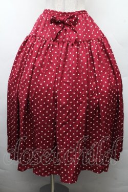 画像1: PINK HOUSE / ドットスカート  ワイン S-26-03-17-056-LO-SK-SZ-ZS