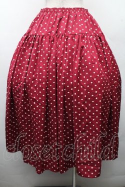 画像2: PINK HOUSE / ドットスカート  ワイン S-26-03-17-056-LO-SK-SZ-ZS