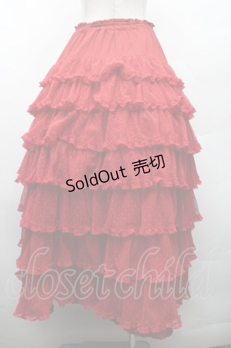 画像2: PINK HOUSE / ポルカドットチュールスカート  赤 S-26-03-17-057-LO-SK-SA-ZS (2)