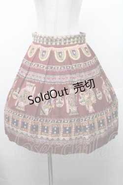 画像1: Jane Marple / Royalトランプスカート  ワイン S-26-03-17-059-JM-OP-AS-ZS