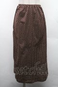 KANEKO ISAO / ドットカットスカート  ブラウン S-26-03-17-060-EL-SK-SA-ZS