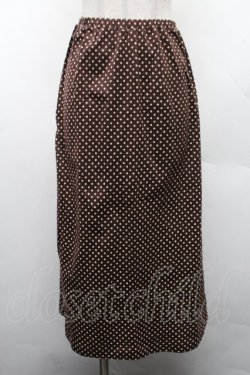 画像1: KANEKO ISAO / ドットカットスカート  ブラウン S-26-03-17-060-EL-SK-SA-ZS