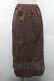 画像1: KANEKO ISAO / ドットカットスカート  ブラウン S-26-03-17-060-EL-SK-SA-ZS (1)
