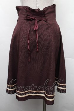 画像2: Innocent World / ポケット付きブレードスカート M ワイン S-26-03-17-061-IW-SK-AS-ZS