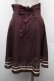 画像2: Innocent World / ポケット付きブレードスカート M ワイン S-26-03-17-061-IW-SK-AS-ZS (2)