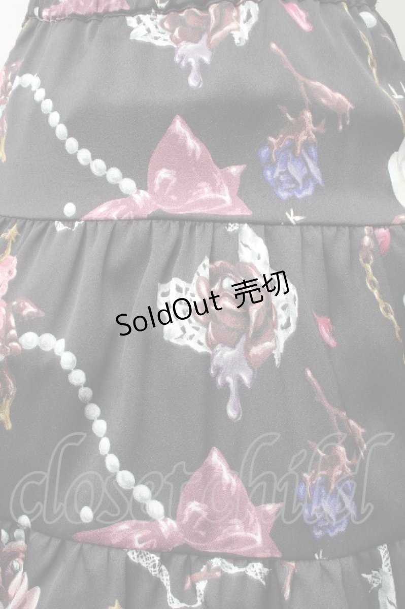 画像3: MILK / ショコラローズスカート  ブラックチョコ S-26-03-17-065-ML-SK-HR-ZS (3)