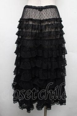 画像2: PINK HOUSE / ポルカドットチュールタブリエ  黒 S-26-03-17-068-LO-SK-SA-ZS