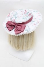 画像2: Kurumi Collaboration / 花柄ヘッドドレス  白 S-26-03-17-022-GO-AC-AS-ZTK048 (2)