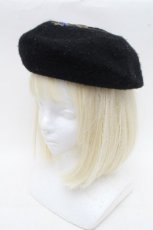 画像2: Angelic Pretty / Antique Crownベレー帽  黒 S-26-03-17-026-AP-AC-SZ-ZS (2)