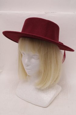 画像1: axes femme / 巻きバラレースカンカン帽  ブラウン S-26-03-17-028-AX-AC-HR-ZTK048