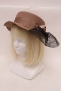 axes femme / チュールカンカン帽  キャメル S-26-03-17-029-AX-AC-HR-ZTK048
