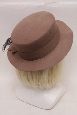 画像2: axes femme / チュールカンカン帽  キャメル S-26-03-17-029-AX-AC-HR-ZS
