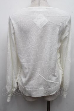 画像2: PINK HOUSE / フリルニットカーディガン F 白 S-26-03-17-031-LO-TO-AS-ZS