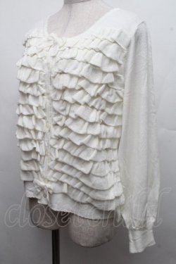 画像3: PINK HOUSE / フリルニットカーディガン F 白 S-26-03-17-031-LO-TO-AS-ZS