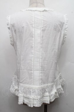 画像2: PINK HOUSE / リボンいっぱいフリルベスト F 白 S-26-03-17-032-LO-TO-SZ-ZS