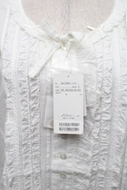 画像3: PINK HOUSE / リボンいっぱいフリルベスト F 白 S-26-03-17-032-LO-TO-SZ-ZS