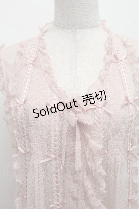 画像3: PINK HOUSE / ドットチュールレースベスト F ピンク S-26-03-17-033-LO-BL-SZ-ZS (3)