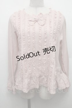 画像1: PINK HOUSE / フリルいっぱいローンブラウス F ピンク S-26-03-17-034-LO-BL-SZ-ZS