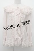 PINK HOUSE / ドイリーレース使いブラウス F ピンク S-26-03-17-035-LO-BL-SZ-ZS