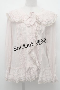画像1: PINK HOUSE / ドイリーレース使いブラウス F ピンク S-26-03-17-035-LO-BL-SZ-ZS