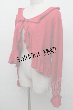 画像3: PINK HOUSE / フリルニットカーディガン  赤 S-26-03-17-037-LO-TO-AS-ZS