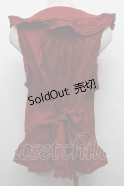 画像2: PINK HOUSE / エターナルローズ刺繍ベスト F 赤 S-26-03-17-038-LO-TO-SZ-ZS