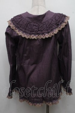 画像2: PINK HOUSE / ドイリーレース使いブラウス F パープル S-26-03-17-039-LO-BL-SZ-ZS