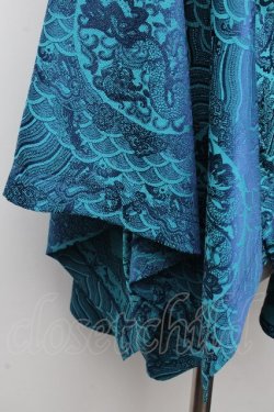 画像5: Deorart / GOTH CHINA　ワイド五分袖　チャイナシャツ  ブルー S-26-03-19-030-PU-TO-AS-ZS