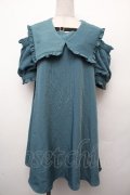 Amavel / 半袖セーラーワンピース  グリーン S-26-03-19-031-CA-JA-AS-ZS