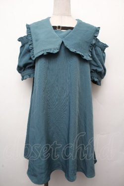 画像1: Amavel / 半袖セーラーワンピース  グリーン S-26-03-19-031-CA-JA-AS-ZS