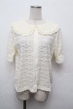 画像1: m petit by misako / AOKレースブラウス S アイボリー S-26-03-19-004-LO-BL-HR-ZS